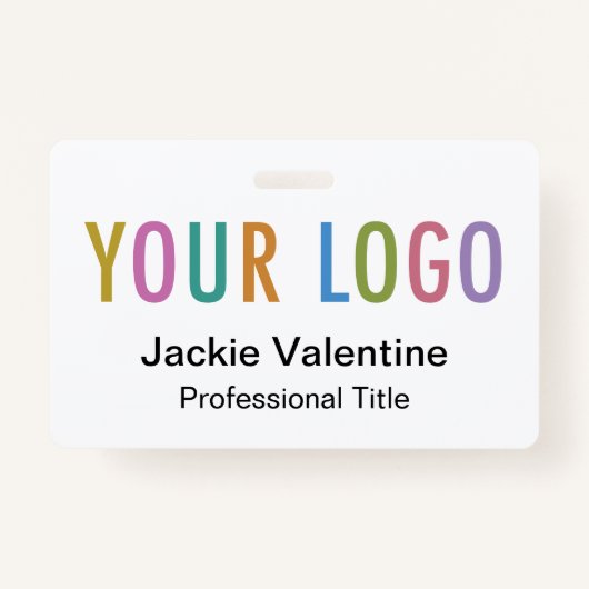 Aangepaste PVC Naam Badge met Logo Clip Reel Lanya (Voorkant)