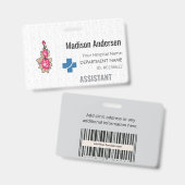 Aangepaste PVC Plastic Badge – Durable.ID.Event (Voor- en achterkant)