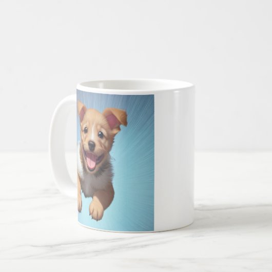Aangepaste pydog koffiemok (Voorkant links)