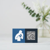 Aangepaste QR Boxing Gym Visitekaartje (Staand voorkant)