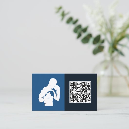 Aangepaste QR Boxing Gym Visitekaartje (Staand voorkant)
