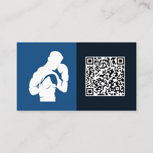 Aangepaste QR Boxing Gym Visitekaartje (Voorkant)