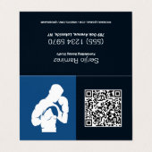 Aangepaste QR Boxing Gym Visitekaartje (Buitenkant ongevouwen)
