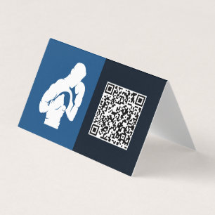 Aangepaste QR Boxing Gym Visitekaartje