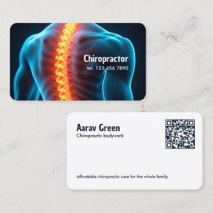 Aangepaste QR-chiropractor Visitekaartje