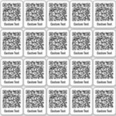 Aangepaste QR-code 20 Sticker instellen (Voorkant)