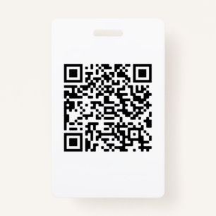 Aangepaste QR-code Badge
