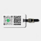 Aangepaste QR-code bagagelabel (Voorkant horizontaal)