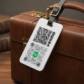 Aangepaste QR-code bagagelabel