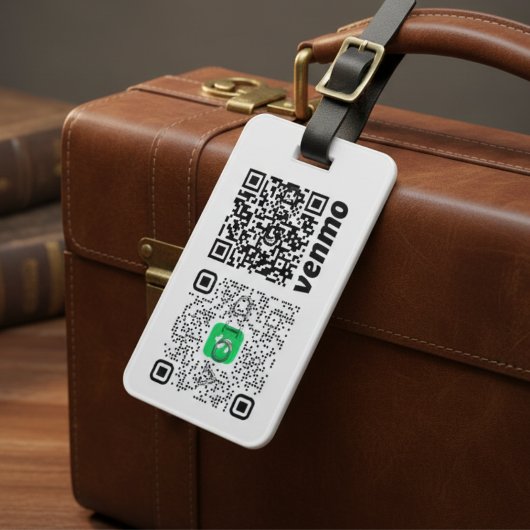 Aangepaste QR-code bagagelabel