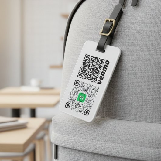Aangepaste QR-code bagagelabel