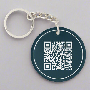 Aangepaste QR-code Bedrijf Contactloos Bedrijf Sleutelhanger