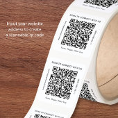 Aangepaste QR-code Bedrijven Vierkante Sticker