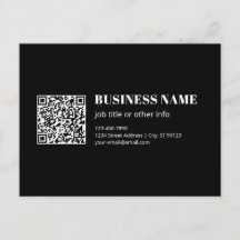 Aangepaste QR-code & Bewerkbare Retro-Moderne Teks