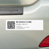 Aangepaste QR-code & Bewerkbare Retro-Moderne Teks Bumpersticker (Op auto)