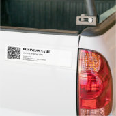 Aangepaste QR-code & Bewerkbare Retro-Moderne Teks Bumpersticker (Op Truck)
