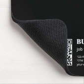 Aangepaste QR-code & Bewerkbare Retro-Moderne Teks Muismat (Hoek)