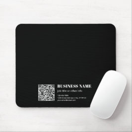 Aangepaste QR-code & Bewerkbare Retro-Moderne Teks Muismat
