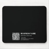 Aangepaste QR-code & Bewerkbare Retro-Moderne Teks Muismat (Voorkant)