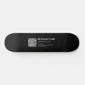 Aangepaste QR-code & Bewerkbare Retro-Moderne Teks Persoonlijk Skateboard (Horizontaal)