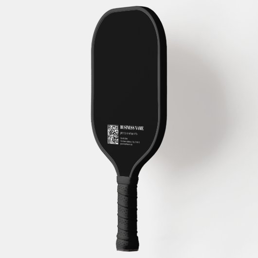 Aangepaste QR-code & Bewerkbare Retro-Moderne Teks Pickleball Paddle (Links)