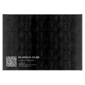 Aangepaste QR-code & Bewerkbare Retro-Moderne Teks Snijplank (Voorkant)