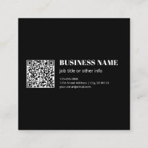 Aangepaste QR-code & Bewerkbare Retro-Moderne Teks