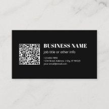 Aangepaste QR-code & Bewerkbare Retro-Moderne Teks