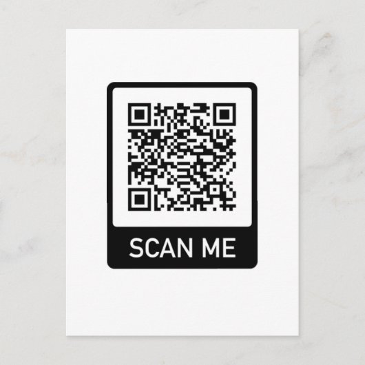 Aangepaste QR-code Briefkaart (Voorkant)