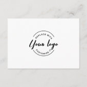 Aangepaste QR-code Business logo E-mail RSVP Informatiekaartje (Achterkant)