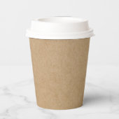 Aangepaste QR-code Business Logo Modern Kraft Papieren Bekers