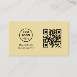 Aangepaste QR-code Business Logo | Modern Professi Visitekaartje