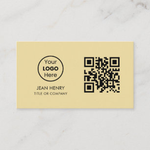Aangepaste QR-code Business Logo   Modern Professi Visitekaartje