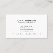 Aangepaste QR Code Business Logo Moderne Professio Visitekaartje (Achterkant)