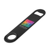 Aangepaste QR Code Business Logo URL Schattigee Pr Speed Flessenopener (Voorkant Gekanteld)