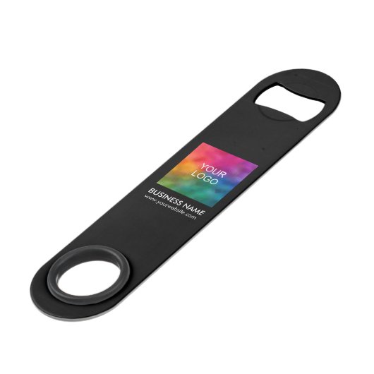 Aangepaste QR Code Business Logo URL Schattigee Pr Speed Flessenopener (Voorkant Gekanteld)