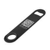 Aangepaste QR Code Business Logo URL Schattigee Pr Speed Flessenopener (Achterkant Gekanteld)