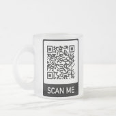 Aangepaste QR-Code business Matglas Koffiemok (Links)