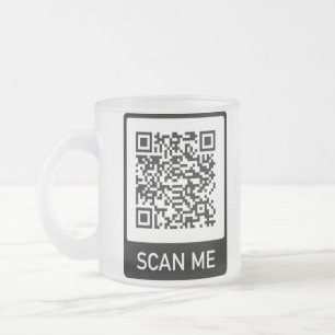 Aangepaste QR-Code business Matglas Koffiemok