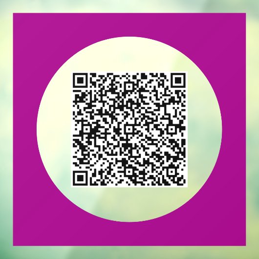Aangepaste QR-code Business Promotievenster Cling Raamsticker (Vel 3)