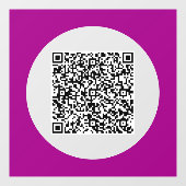 Aangepaste QR-code Business Promotievenster Cling Raamsticker (Vel)