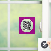 Aangepaste QR-code Business Promotievenster Cling Raamsticker (Huis)
