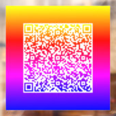 Aangepaste QR-code Business Promotievenster Cling Raamsticker (Vel 2)
