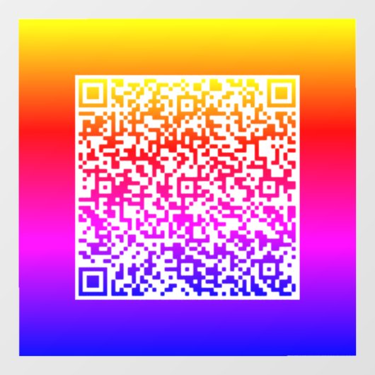 Aangepaste QR-code Business Promotievenster Cling Raamsticker (Vel)