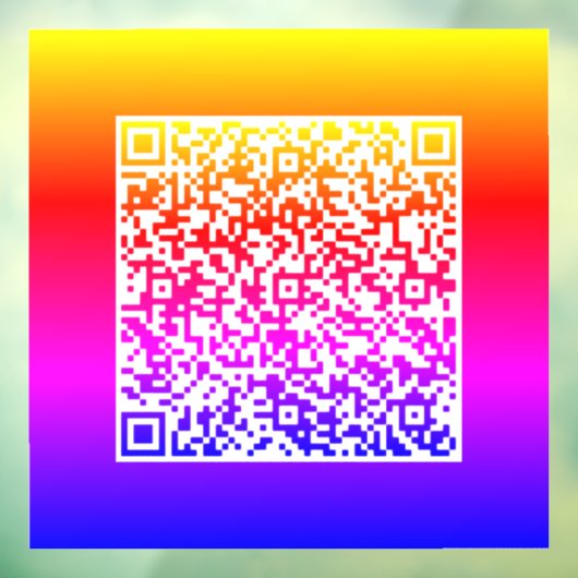 Aangepaste QR-code Business Promotievenster Cling Raamsticker (Vel 3)