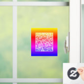 Aangepaste QR-code Business Promotievenster Cling Raamsticker (Huis)