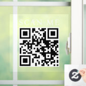 Aangepaste QR-code Business Shop Storefront Boutiq Raamsticker (Huis)