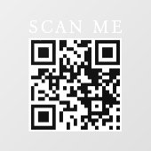 Aangepaste QR-code Business Shop Storefront Boutiq Raamsticker (Vel)