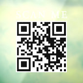 Aangepaste QR-code Business Shop Storefront Boutiq Raamsticker (Vel 3)