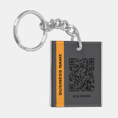 Aangepaste QR-code Business Sleutelhanger (Voorkant Links)